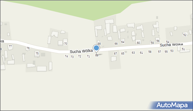 Sucha Wólka, Sucha Wólka, 69, mapa Sucha Wólka