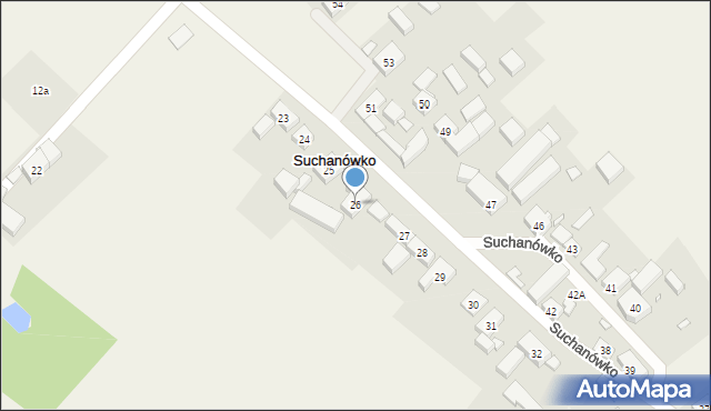 Suchanówko, Suchanówko, 26, mapa Suchanówko
