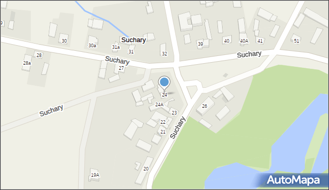 Suchary, Suchary, 24, mapa Suchary