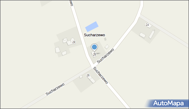 Sucharzewo, Sucharzewo, 25, mapa Sucharzewo