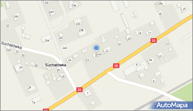 Suchatówka, Suchatówka, 22, mapa Suchatówka