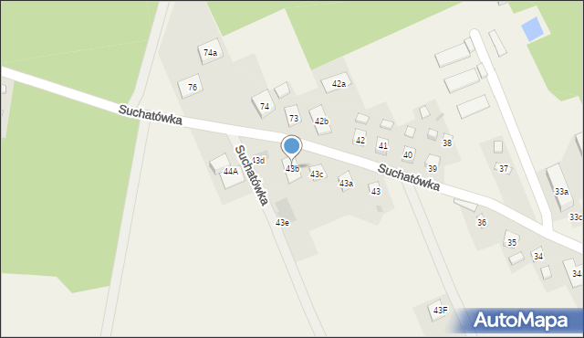 Suchatówka, Suchatówka, 43b, mapa Suchatówka