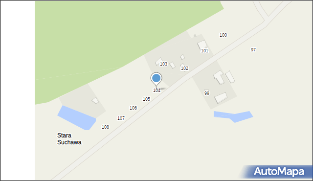 Suchawa, Suchawa, 104, mapa Suchawa