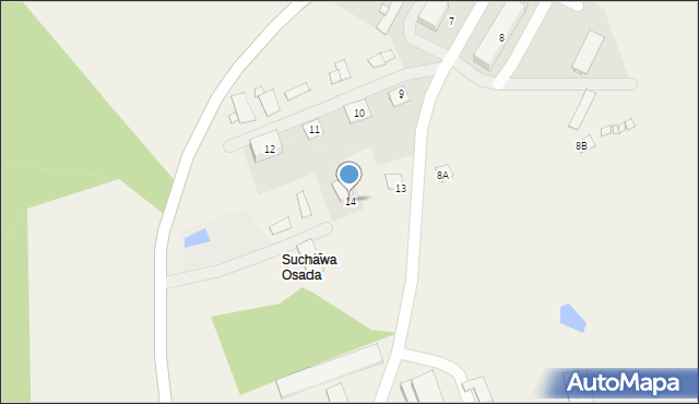 Suchawa, Suchawa, 14, mapa Suchawa