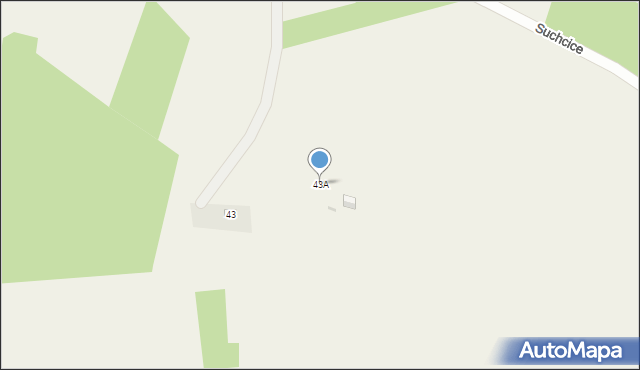 Suchcice, Suchcice, 43A, mapa Suchcice