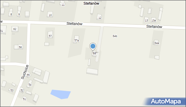 Suchcice, Suchcice, 64c, mapa Suchcice