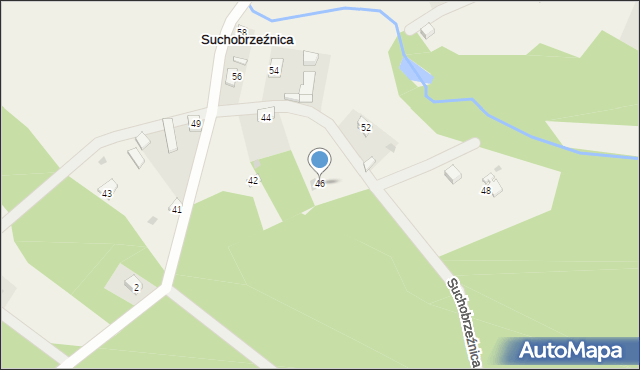 Suchobrzeźnica, Suchobrzeźnica, 46, mapa Suchobrzeźnica