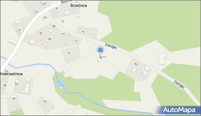 Suchobrzeźnica, Suchobrzeźnica, 76, mapa Suchobrzeźnica