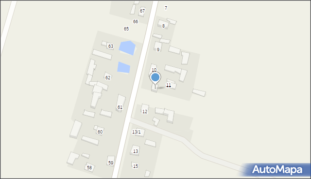 Suchodębie, Suchodębie, 11, mapa Suchodębie