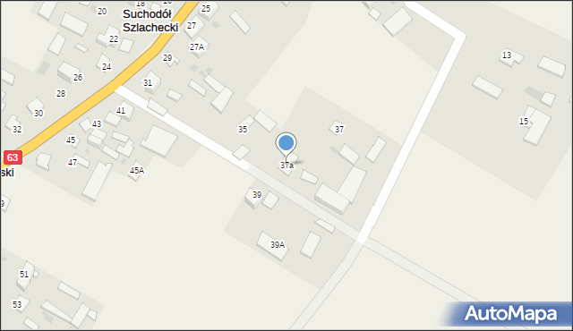 Suchodół Szlachecki, Suchodół Szlachecki, 37a, mapa Suchodół Szlachecki