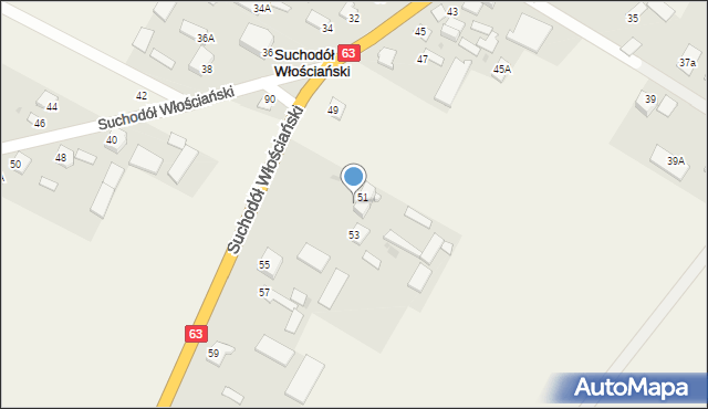 Suchodół Szlachecki, Suchodół Szlachecki, 51a, mapa Suchodół Szlachecki