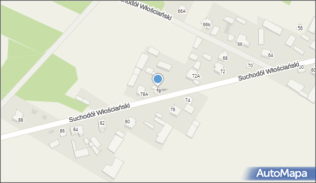 Suchodół Włościański, Suchodół Włościański, 78, mapa Suchodół Włościański