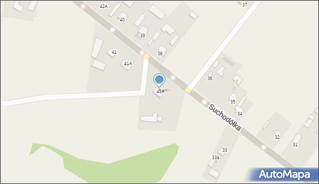 Suchodółka, Suchodółka, 43A, mapa Suchodółka