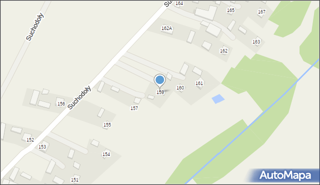 Suchodoły, Suchodoły, 159, mapa Suchodoły