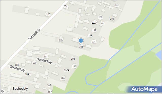 Suchodoły, Suchodoły, 196, mapa Suchodoły