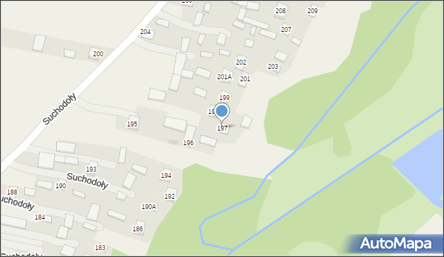 Suchodoły, Suchodoły, 197, mapa Suchodoły
