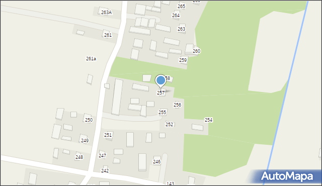 Suchodoły, Suchodoły, 257, mapa Suchodoły