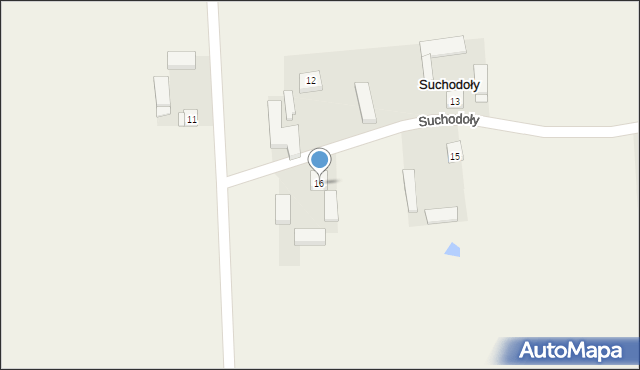 Suchodoły, Suchodoły, 16, mapa Suchodoły
