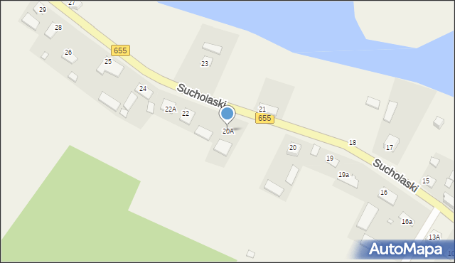 Sucholaski, Sucholaski, 20A, mapa Sucholaski