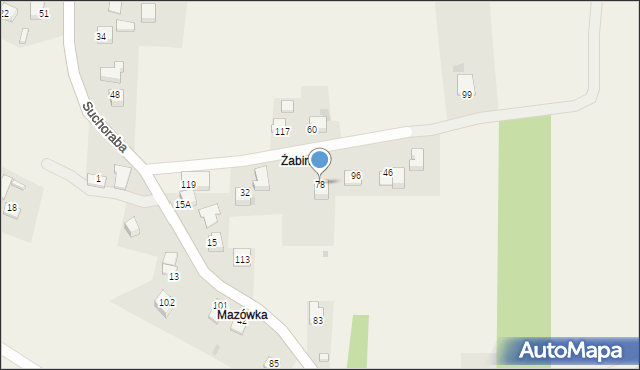 Suchoraba, Suchoraba, 78, mapa Suchoraba