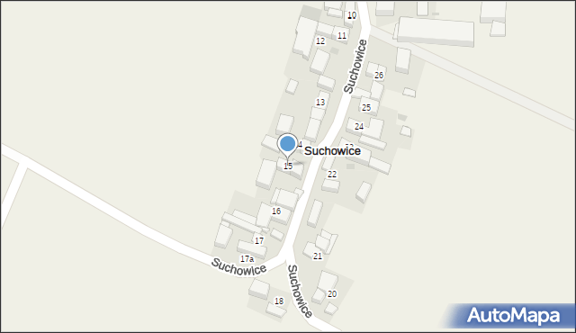Suchowice, Suchowice, 15, mapa Suchowice