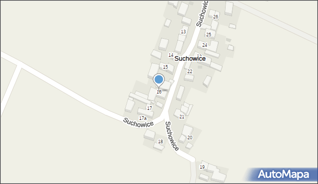 Suchowice, Suchowice, 16, mapa Suchowice