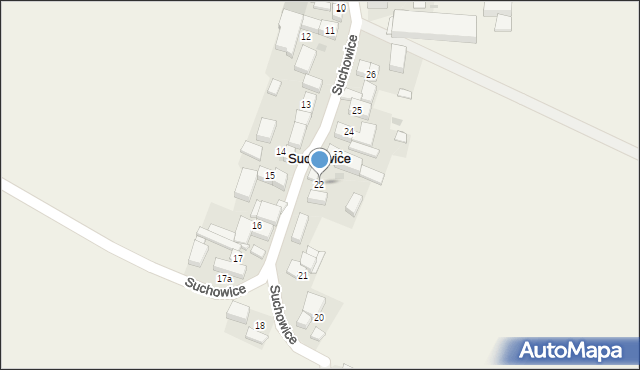 Suchowice, Suchowice, 22, mapa Suchowice