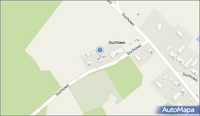 Suchowo, Suchowo, 16A, mapa Suchowo