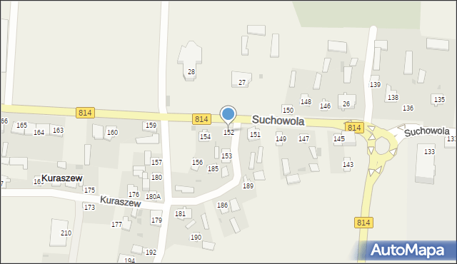 Suchowola, Suchowola, 152, mapa Suchowola