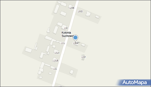 Suchowola, Suchowola, 130A, mapa Suchowola