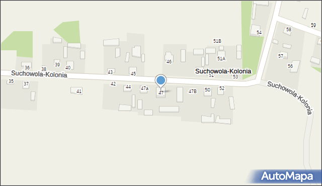 Suchowola-Kolonia, Suchowola-Kolonia, 47, mapa Suchowola-Kolonia