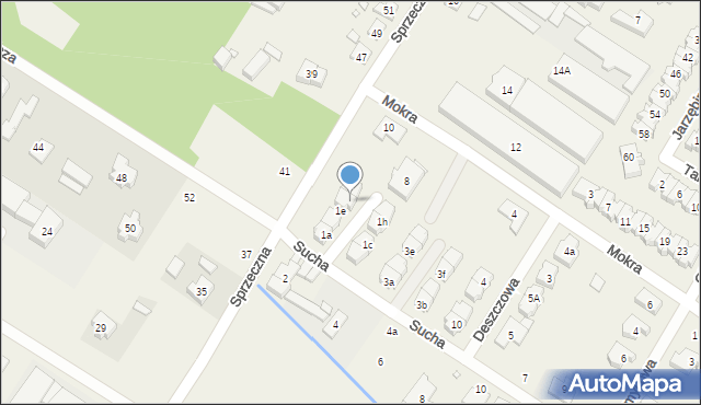 Suchy Las, Sucha, 1g, mapa Suchy Las