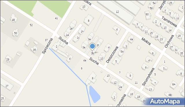 Suchy Las, Sucha, 3b, mapa Suchy Las