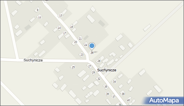 Suchynicze, Suchynicze, 26, mapa Suchynicze