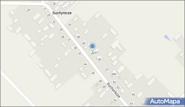 Suchynicze, Suchynicze, 43, mapa Suchynicze