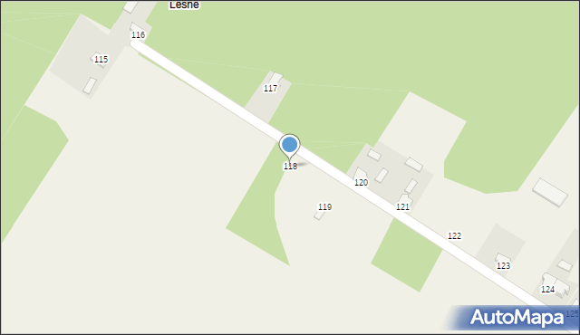 Sudół, Sudół, 118, mapa Sudół