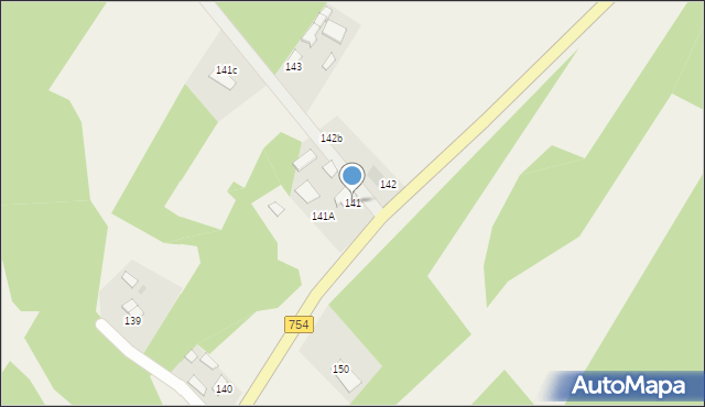 Sudół, Sudół, 141, mapa Sudół