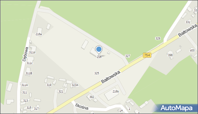 Sudół, Sudół, 216, mapa Sudół