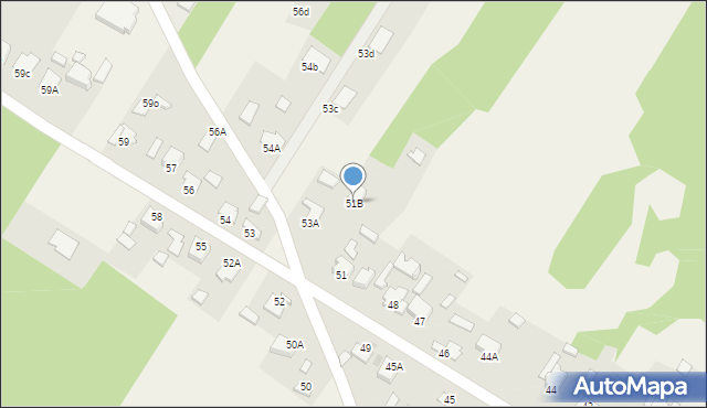 Sudół, Sudół, 51B, mapa Sudół