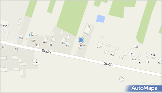 Sudół, Sudół, 78, mapa Sudół
