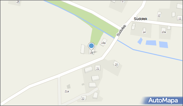 Sudołek, Sudołek, 19, mapa Sudołek