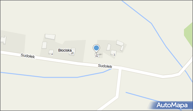 Sudołek, Sudołek, 42, mapa Sudołek