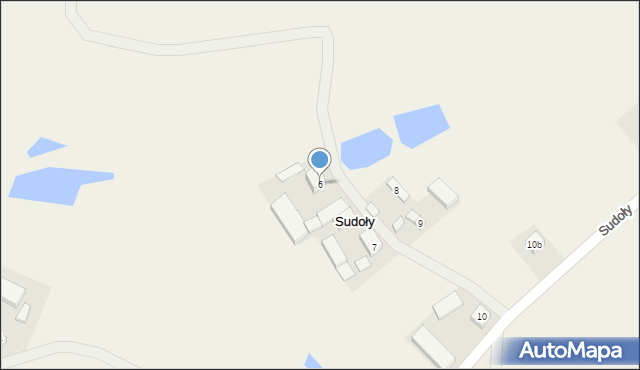 Sudoły, Sudoły, 6, mapa Sudoły