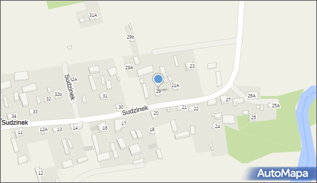 Sudzinek, Sudzinek, 29, mapa Sudzinek