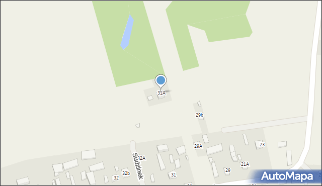 Sudzinek, Sudzinek, 31A, mapa Sudzinek