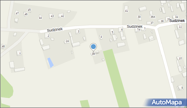 Sudzinek, Sudzinek, 3A, mapa Sudzinek