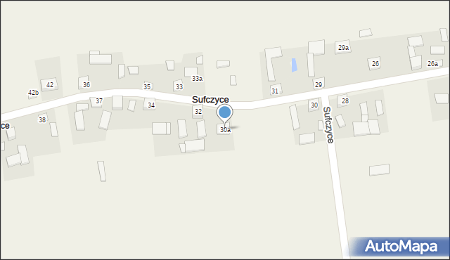 Sufczyce, Sufczyce, 30a, mapa Sufczyce