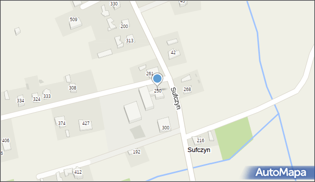 Sufczyn, Sufczyn, 250, mapa Sufczyn