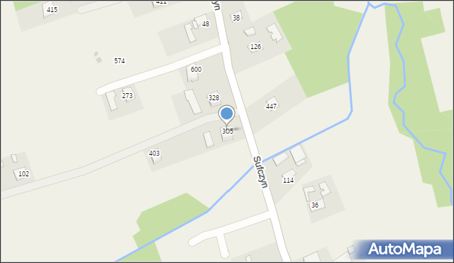 Sufczyn, Sufczyn, 305, mapa Sufczyn