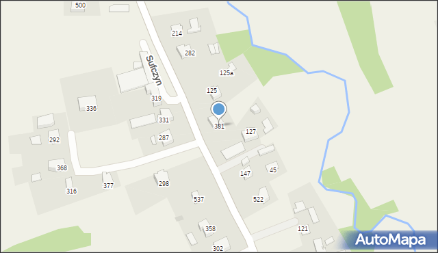 Sufczyn, Sufczyn, 381, mapa Sufczyn